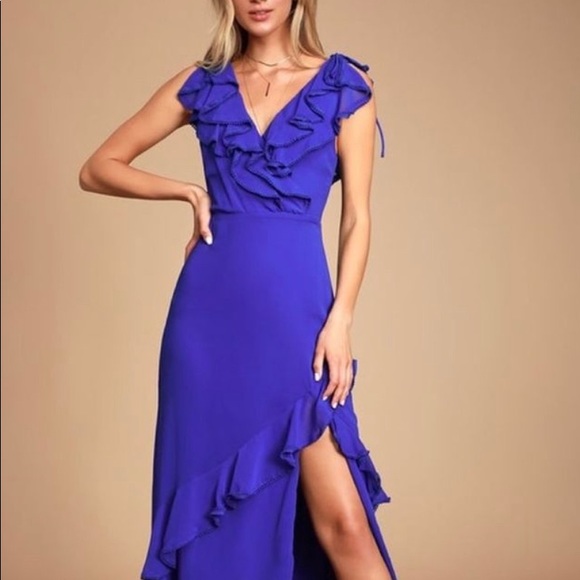 lulus cobalt blue dress